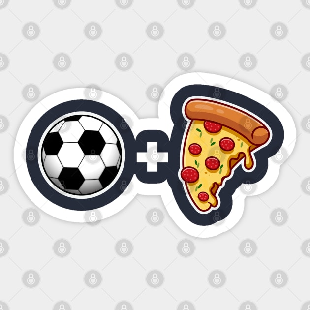 Football and Pizza lovers Sticker by Digifestas